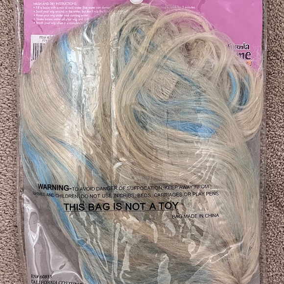 Alice in Wonderland Edgy Goth Tween Halloween Costume WITH WIG Kids 12/14 - Picture 4 of 4